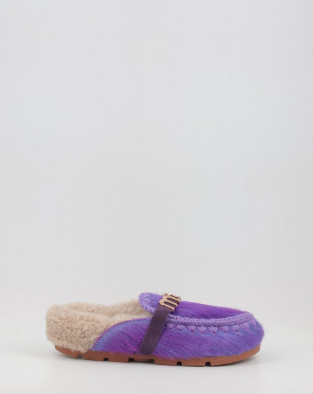 WINTER BIO SLIDE LONG HAIR PONYSKIN LETTER LOGO LHPPUR WINTER BIO SLIDE LONG HAIR PONYSKIN LETTER LOGO LHPPUR
