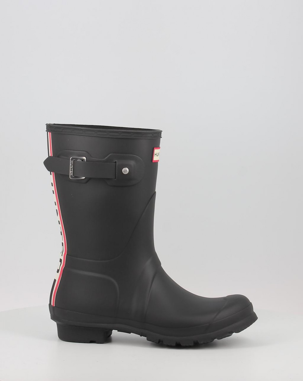 ORIGINAL SHORT HUNTER TRI COLOUR LOGOBACKSTRAP BOOT