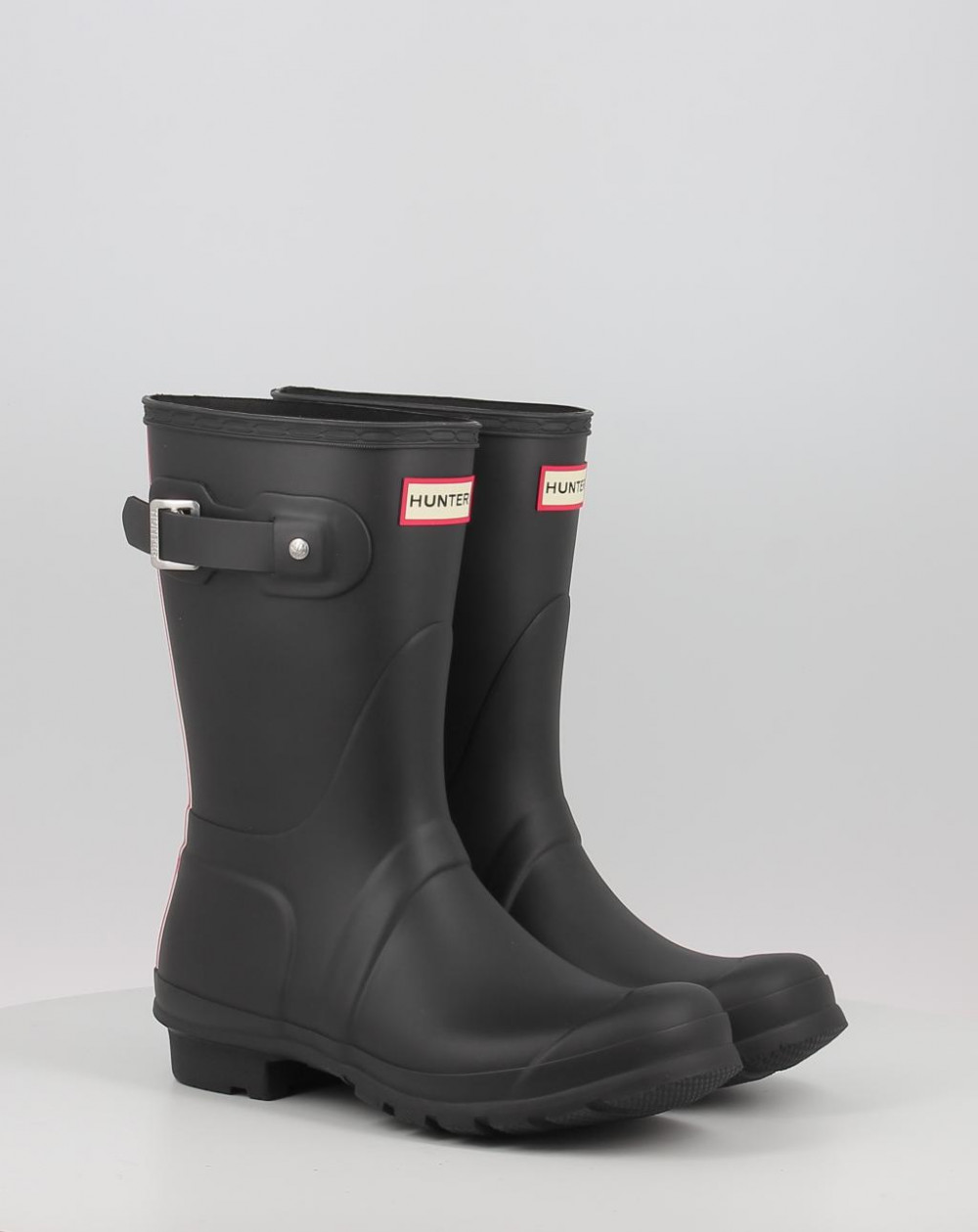 ORIGINAL SHORT HUNTER TRI COLOUR LOGOBACKSTRAP BOOT