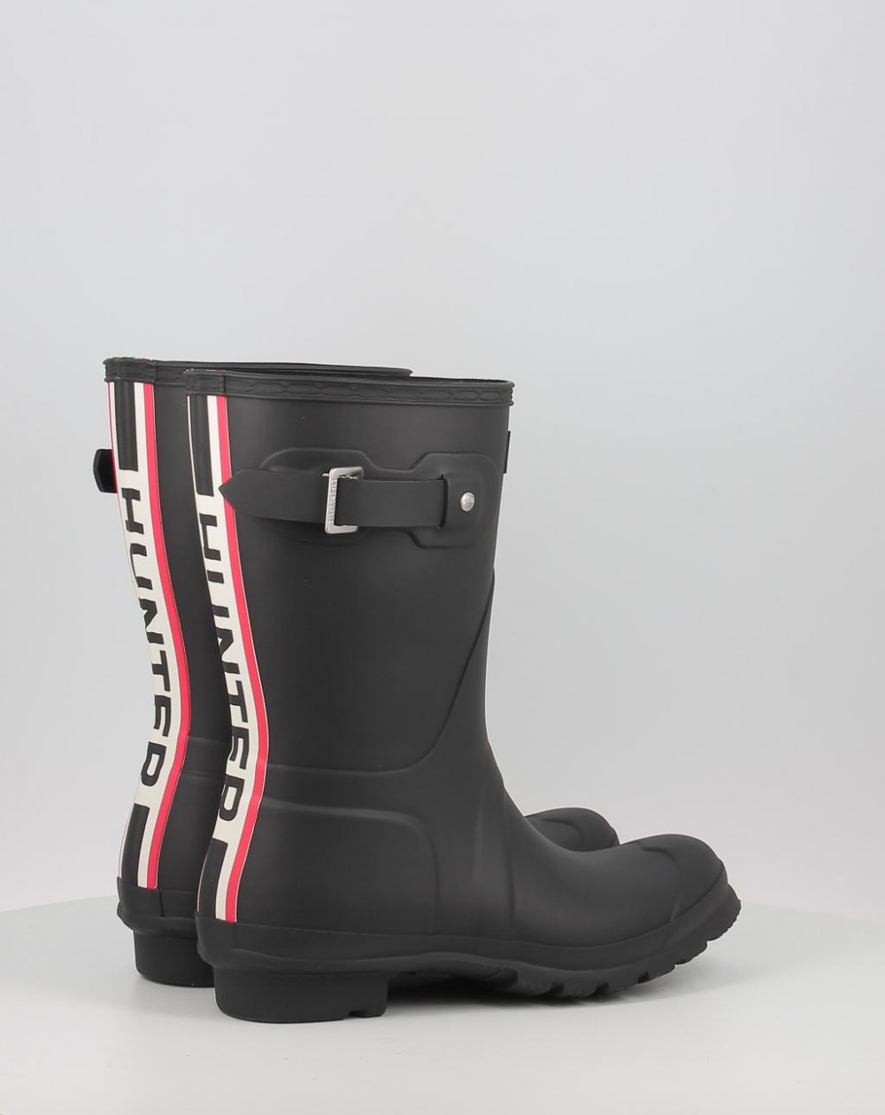 ORIGINAL SHORT HUNTER TRI COLOUR LOGOBACKSTRAP BOOT