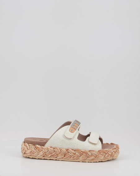 RAFFIA BRAID SANDAL LOGO