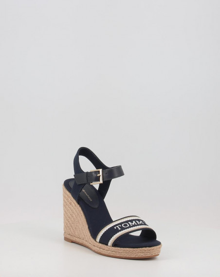 MONO WEBBING HIGH WEDGE SANDAL