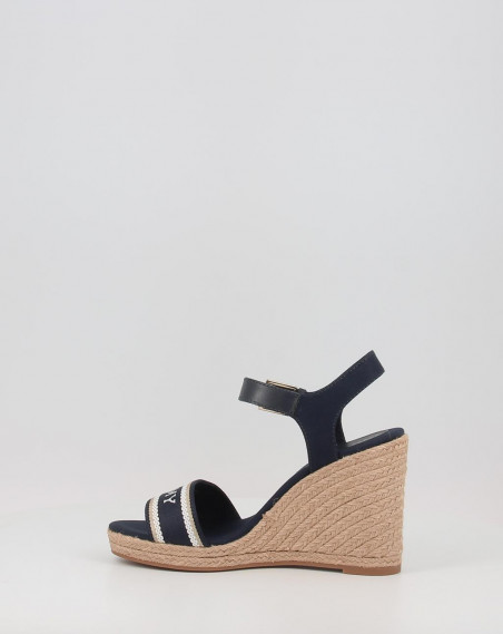 MONO WEBBING HIGH WEDGE SANDAL