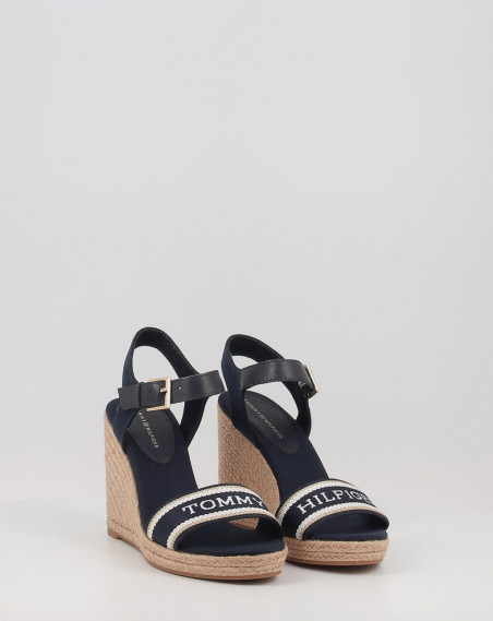 MONO WEBBING HIGH WEDGE SANDAL