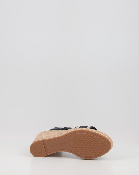 MONO WEBBING HIGH WEDGE SANDAL