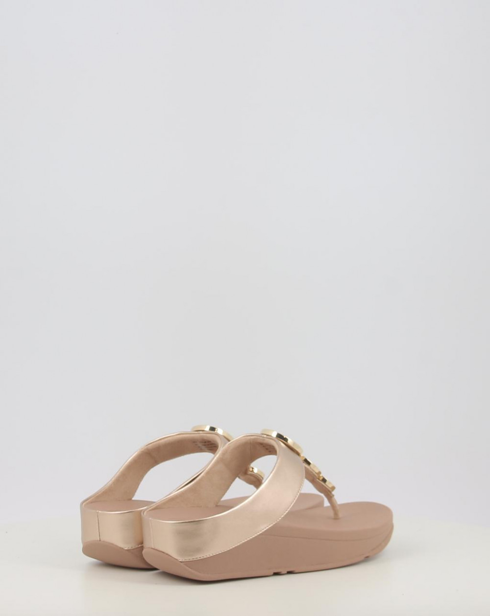 HALO BEAD CIRCLE METALLIC TOE POST SANDALS