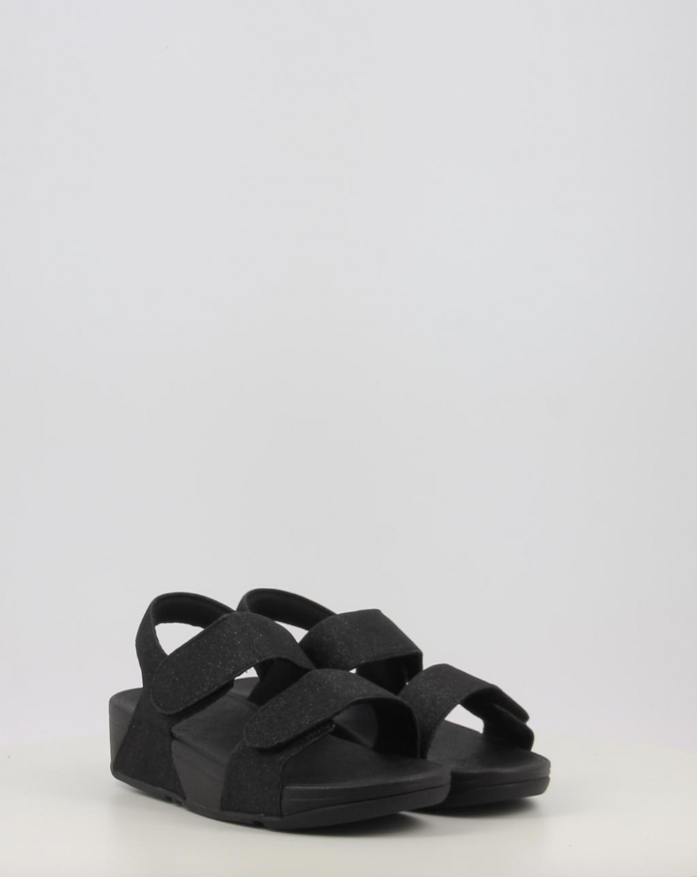LULU ADJUSTABLE SHIMMERLUX BACK STRAP SANDALS