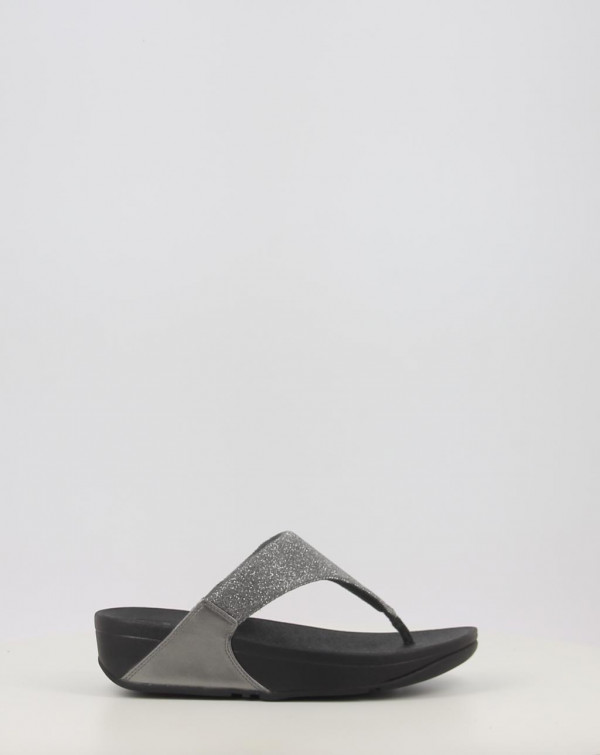 LULU SHIMMERLUX TOE POST SANDALS