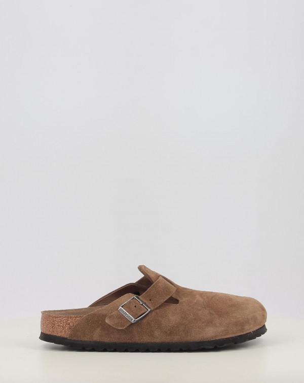 Zoccoli Birkenstock BOSTON  SFB LEVE DARK TEA TONAL FB Cuoio
