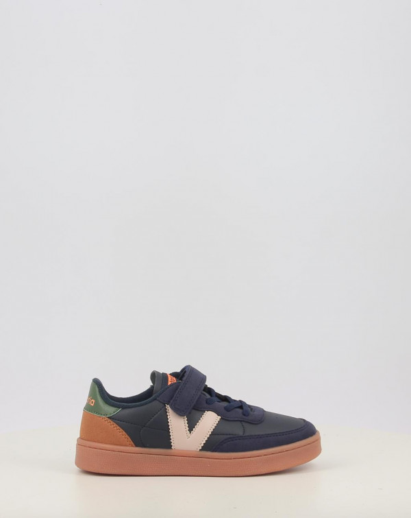 Scarpe da ginnastica Victoria OSLO VELCRO EFECTO PIEL CONTRASTE 1256106 Blu