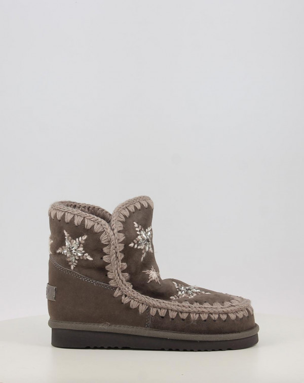 Stivali Mou ESKIMO WOOL STARS & RHINESTONES Grigio