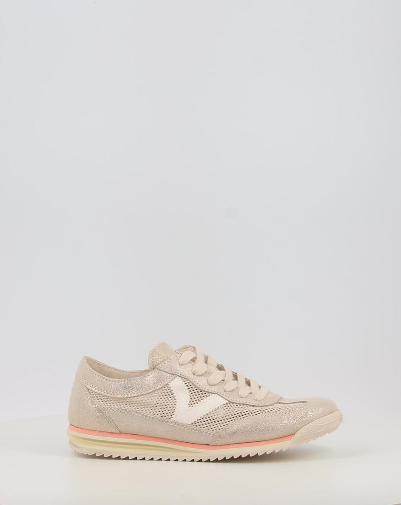 Sneakers VICTORIA SATURNO REJILLA & SERRAJE METAL 1158107 platino