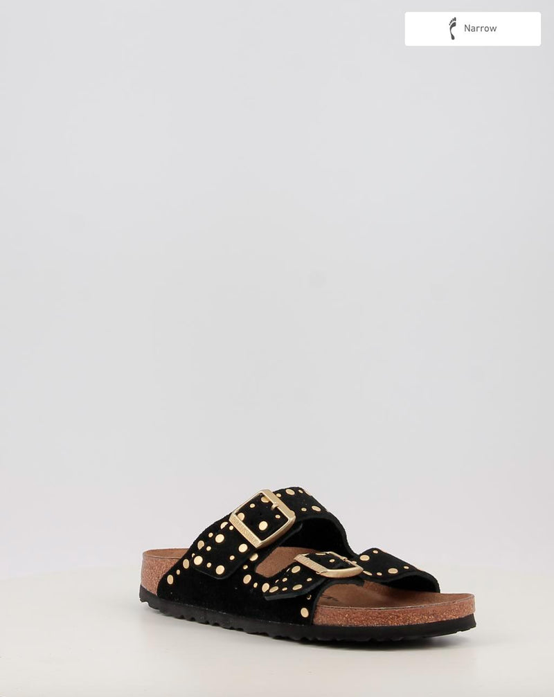 Sandali BIRKENSTOCK ARIZONA RIVET LEVE nero