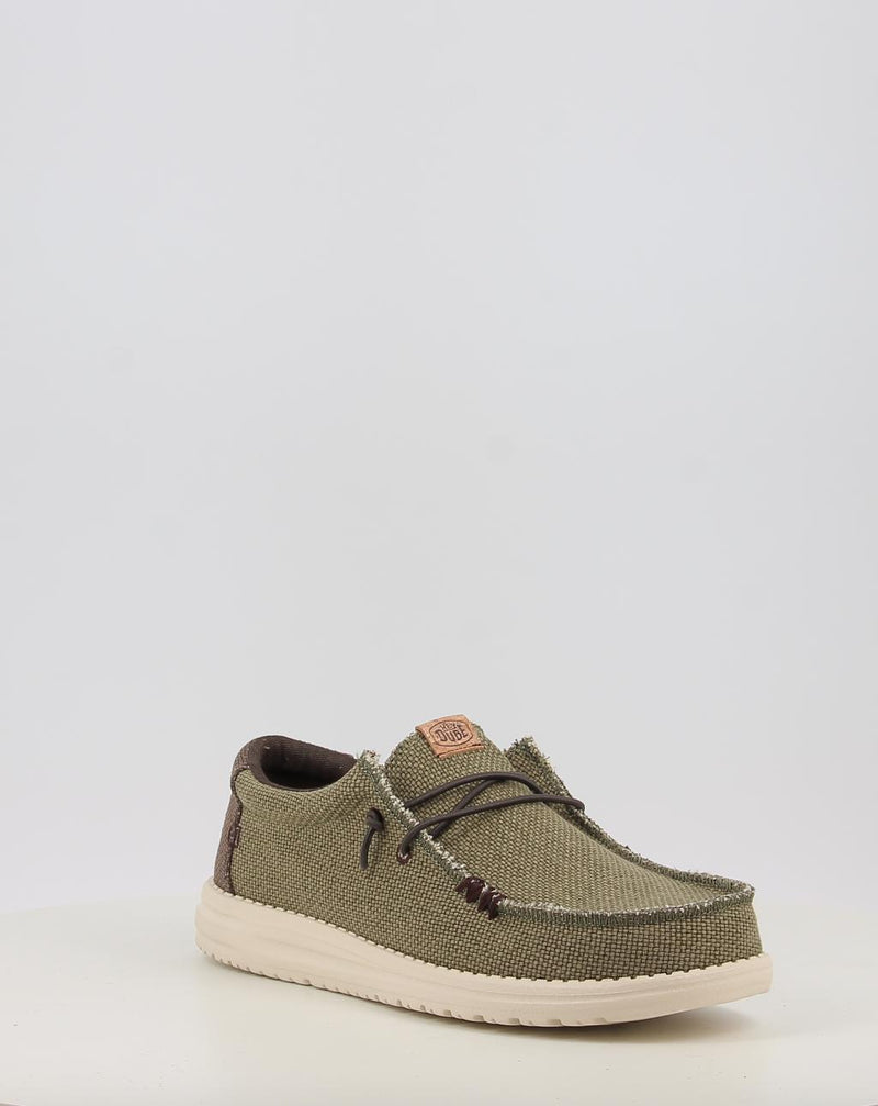 Scarpe da barca HEY DUDE WALLY BRAIDED verde