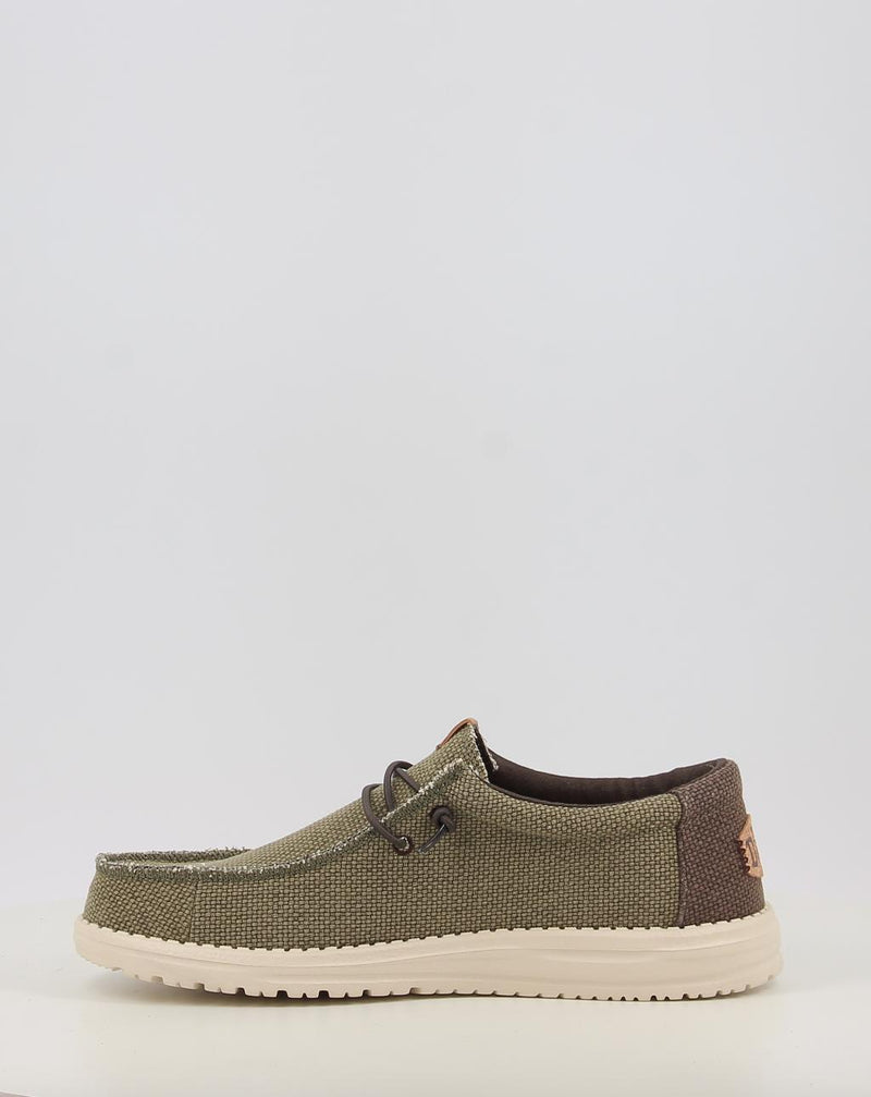Scarpe da barca HEY DUDE WALLY BRAIDED verde