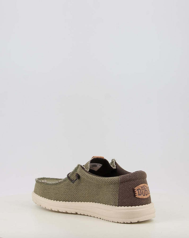 Scarpe da barca HEY DUDE WALLY BRAIDED verde