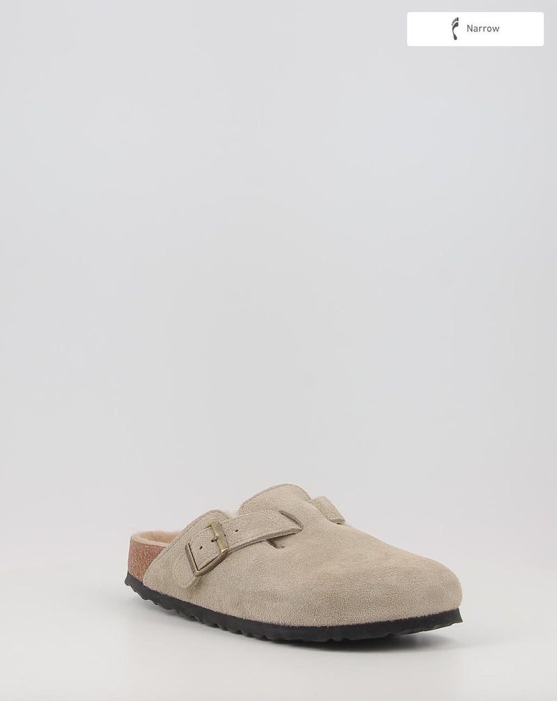 Zuecos BIRKENSTOCK BOSTON SHEARLING LEVE LAF taupe