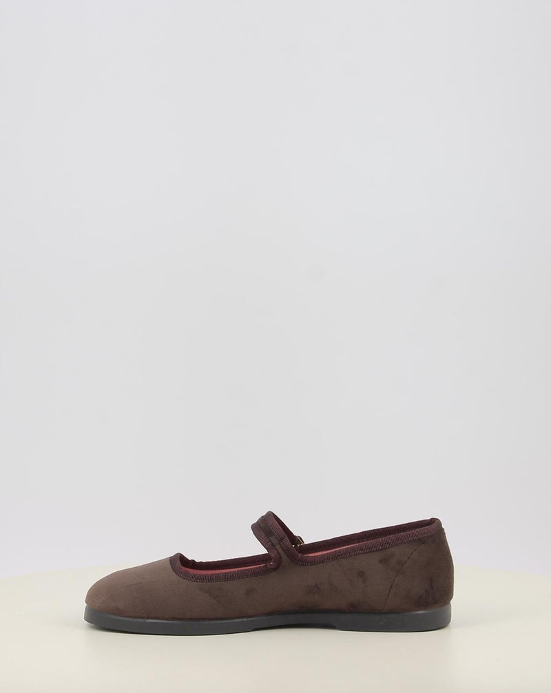Bailarinas VICTORIA GONG-FU TERCIOPELO 1080111 marrón