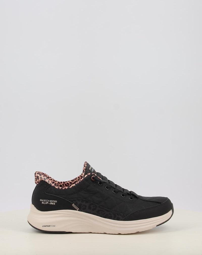 Zapatillas SKECHERS SKECHERS SLIP-INS: CONTOUR FOAM - COZY negro