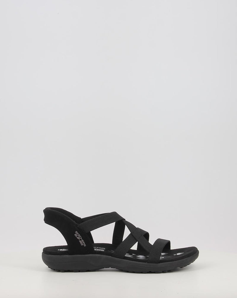 Sandali SKECHERS SLIP-INS: REGGAE SLIM - STRETCH 163460 nero