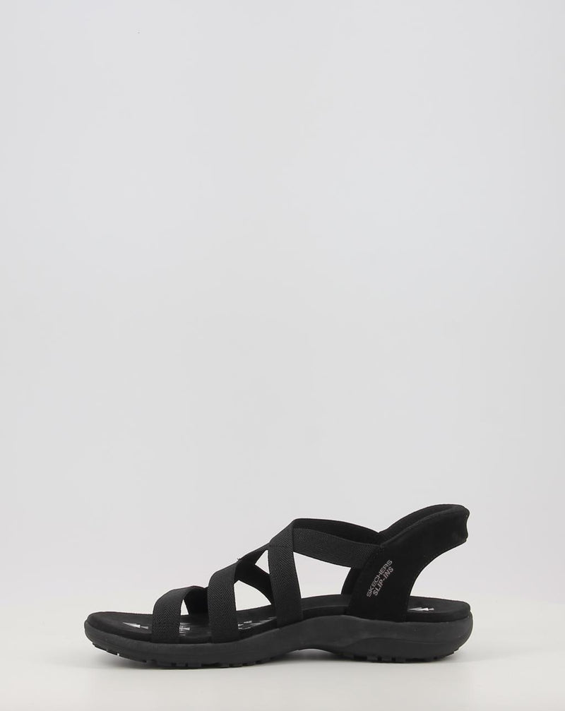 Sandali SKECHERS SLIP-INS: REGGAE SLIM - STRETCH 163460 nero