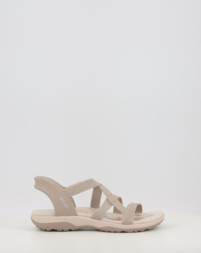 Sandali SKECHERS SLIP-INS: REGGAE SLIM - STRETCH 163460 taupe