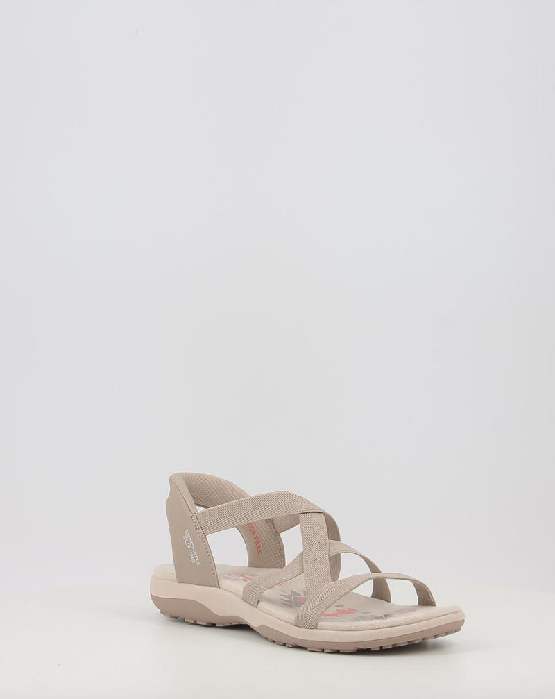 Sandali SKECHERS SLIP-INS: REGGAE SLIM - STRETCH 163460 taupe