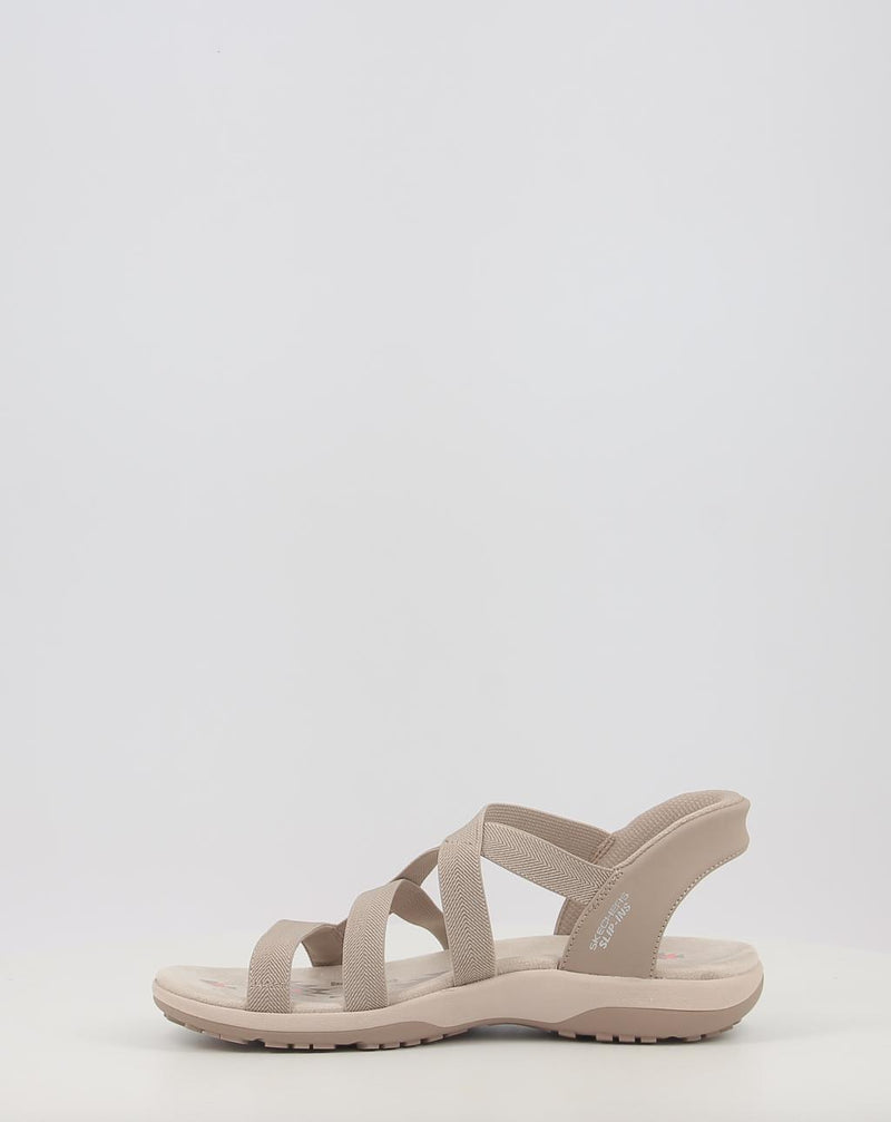 Sandali SKECHERS SLIP-INS: REGGAE SLIM - STRETCH 163460 taupe