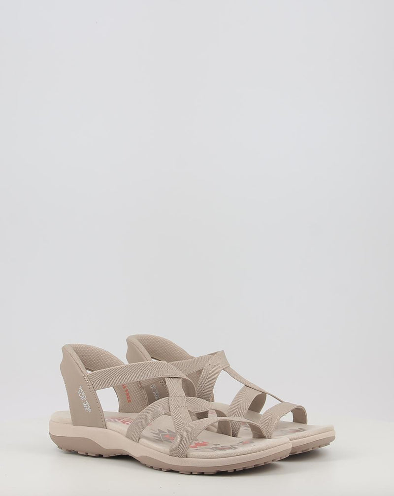 Sandali SKECHERS SLIP-INS: REGGAE SLIM - STRETCH 163460 taupe