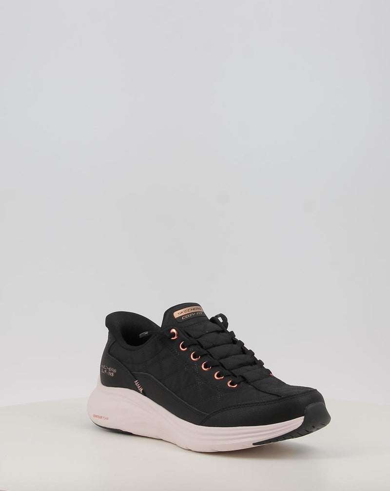 Sneaker SKECHERS SKECHERS SLIP-INS: CONTOUR FOAM -GOLDEN HOUR nero