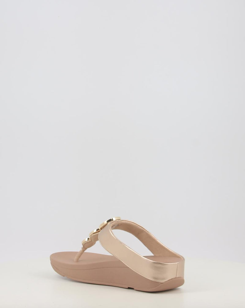 Sandali FITFLOP HALO BEAD-CIRCLE METALLIC TOE-POST SANDALS metallizzato