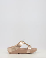 Sandali FITFLOP HALO BEAD-CIRCLE METALLIC TOE-POST SANDALS metallizzato