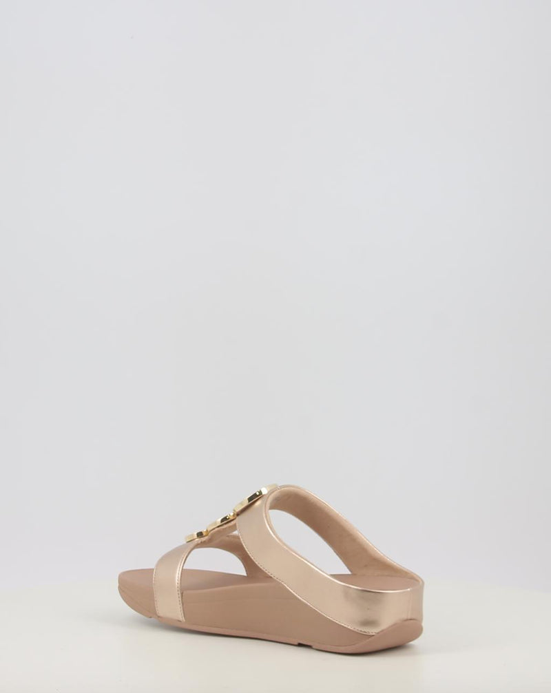 Sandali FITFLOP HALO BEAD-CIRCLE METALLIC TOE-POST SANDALS metallizzato