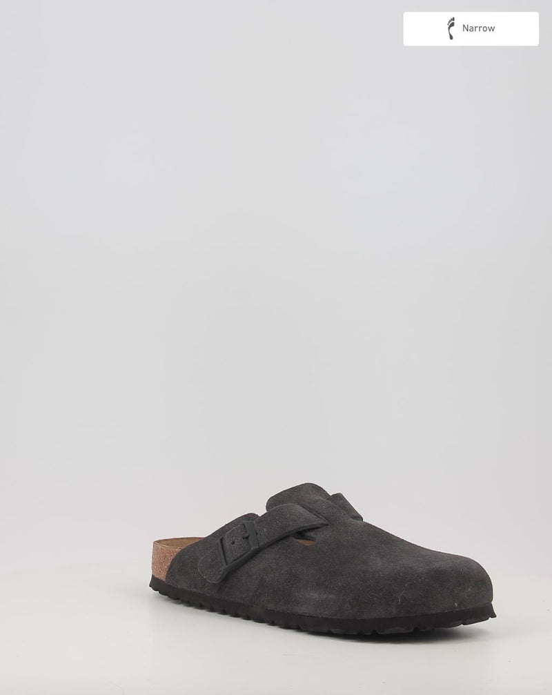 Zoccoli BIRKENSTOCK BOSTON LEVE Velvet Grey grigio