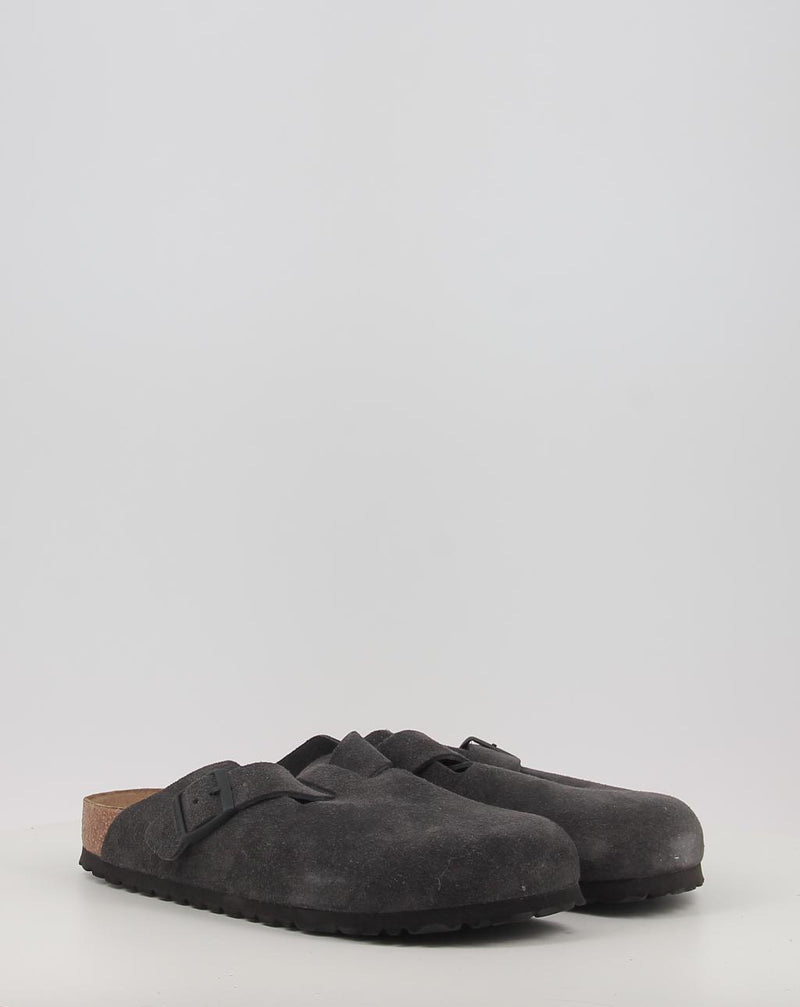 Zoccoli BIRKENSTOCK BOSTON LEVE Velvet Grey grigio