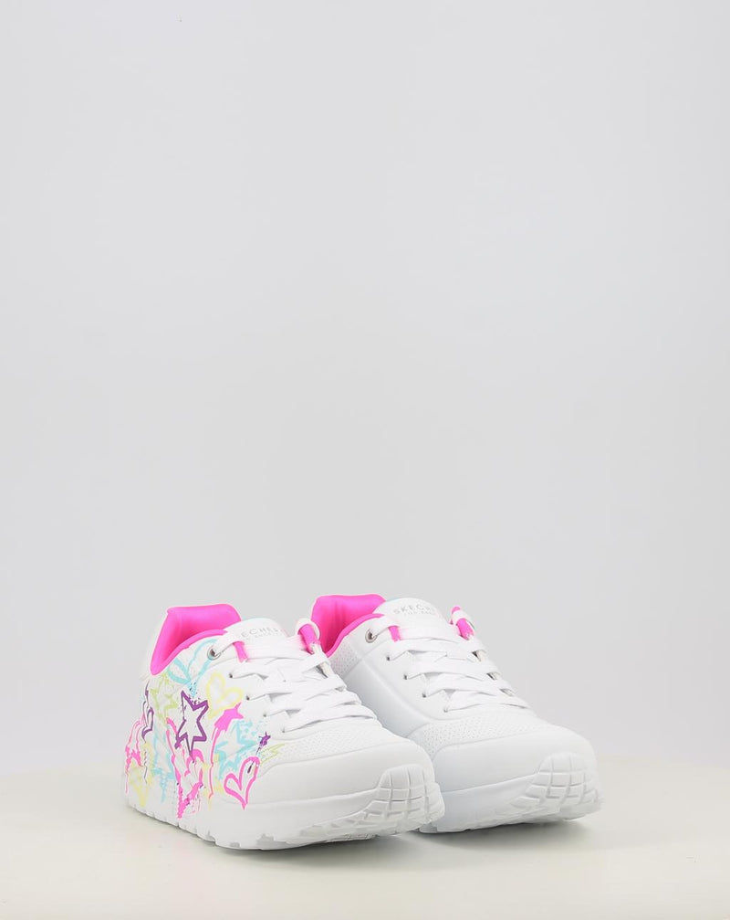 Sneakers SKECHERS UNO LITE- EASY ZIP 310391L bianco