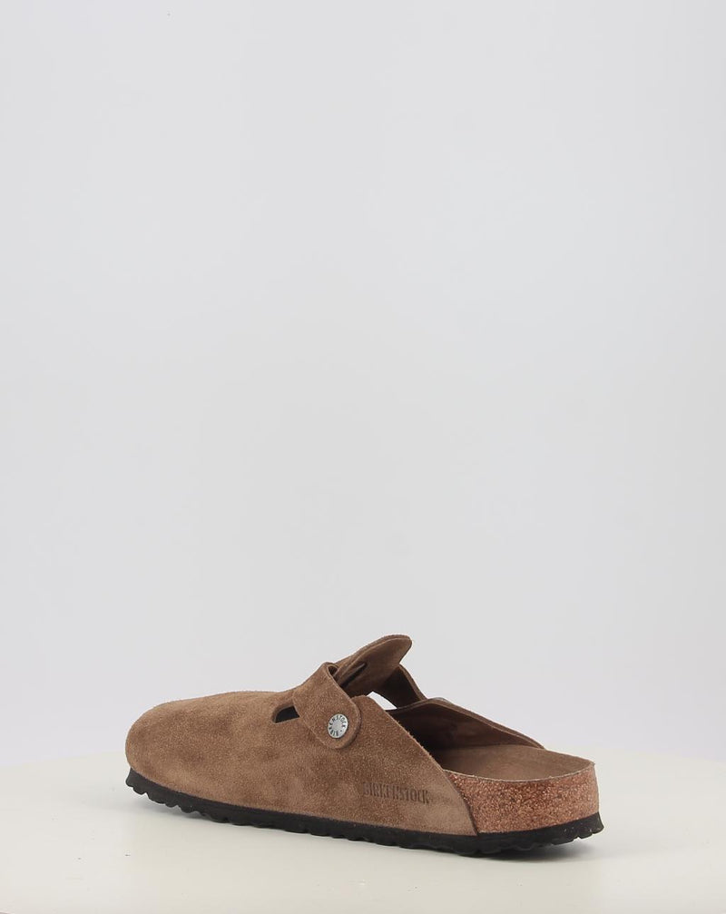 Zoccoli BIRKENSTOCK BOSTON SFB LEVE DARK TEA TONAL FB pelle
