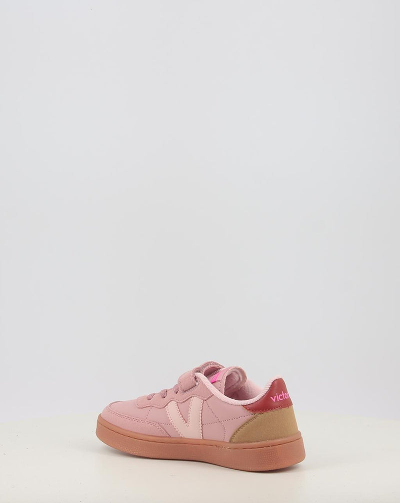 Sneaker VICTORIA OSLO VELCRO EFECTO PIEL CONTRASTE 1256106 rosa