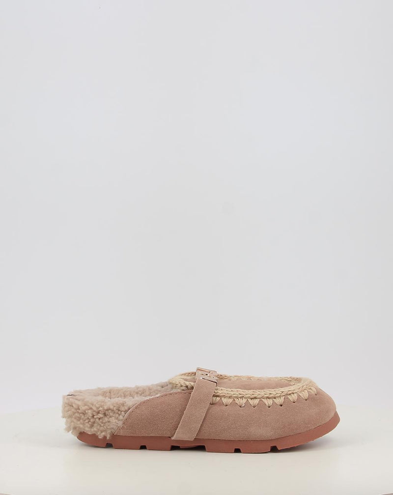 Zoccoli MOU WINTER BIO SLIDE - LOGO beige