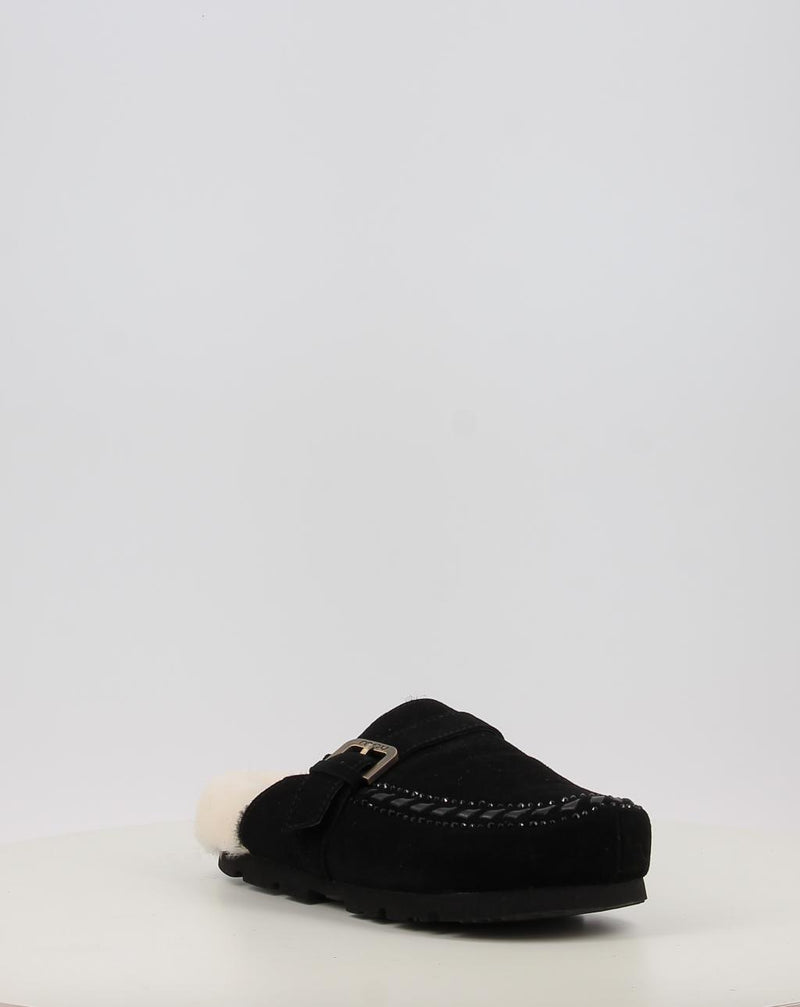 Zoccoli MOU WINTER BIO LEATHER STITCHING nero