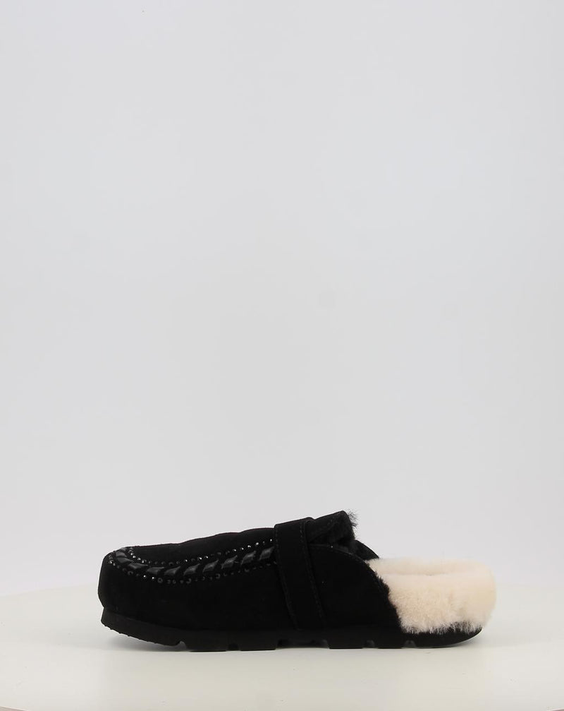 Zoccoli MOU WINTER BIO LEATHER STITCHING nero