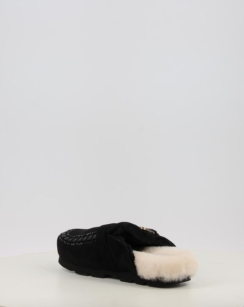 Zoccoli MOU WINTER BIO LEATHER STITCHING nero