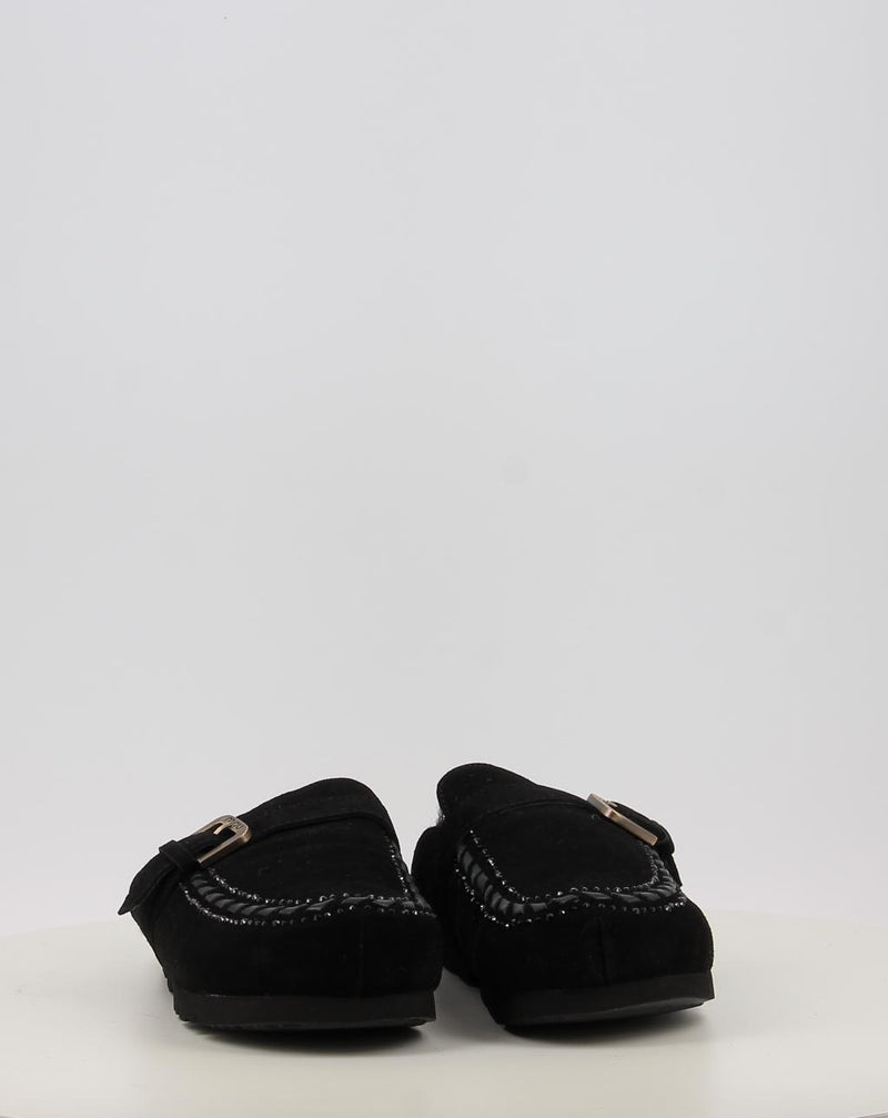 Zoccoli MOU WINTER BIO LEATHER STITCHING nero