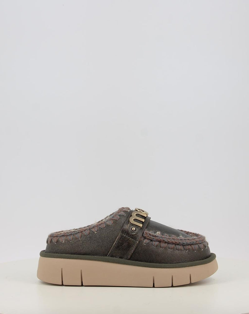 Zoccoli MOU BOUNCE CLOG SPECIAL LEATHER bronzo