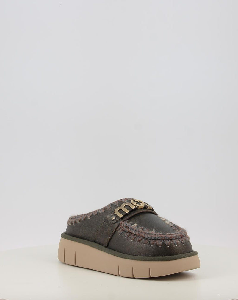 Zoccoli MOU BOUNCE CLOG SPECIAL LEATHER bronzo