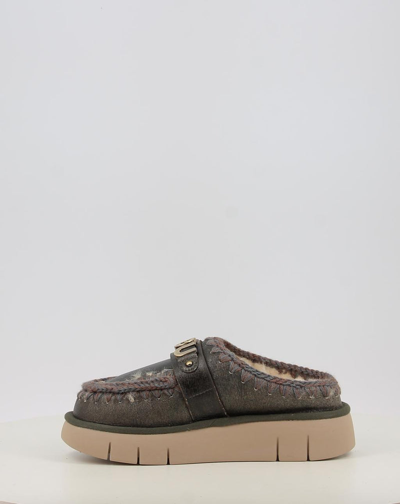Zoccoli MOU BOUNCE CLOG SPECIAL LEATHER bronzo