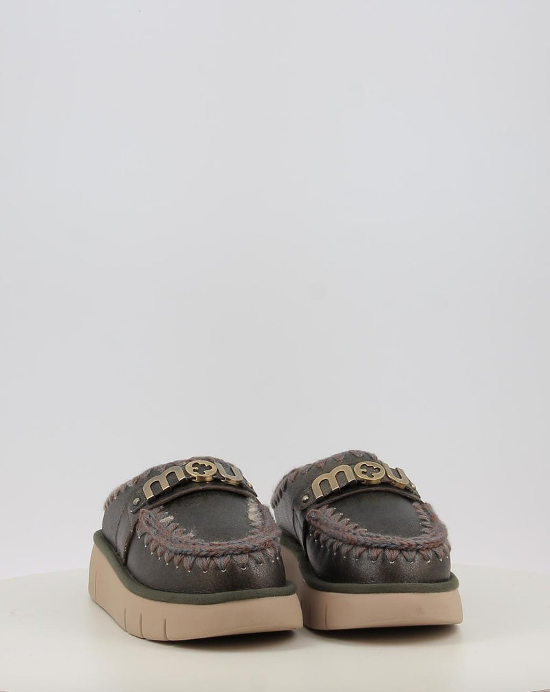 Zoccoli MOU BOUNCE CLOG SPECIAL LEATHER bronzo