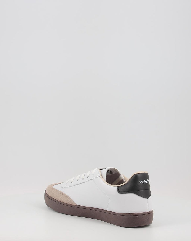 Sneakers VICTORIA BERLIN CICLISTA EFECTO PIEL & SERRAJE bianco
