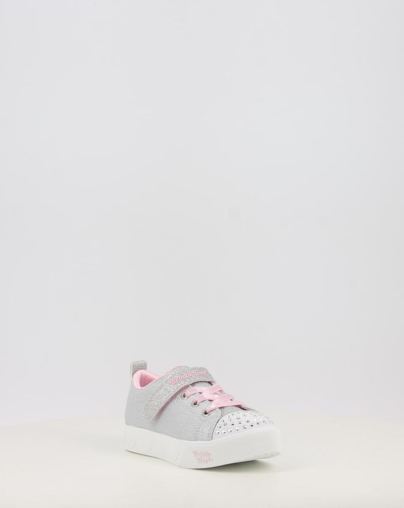 Sneakers SKECHERS TWINKLE TOES: HEART STEPS - SHIMMER 314620N argento