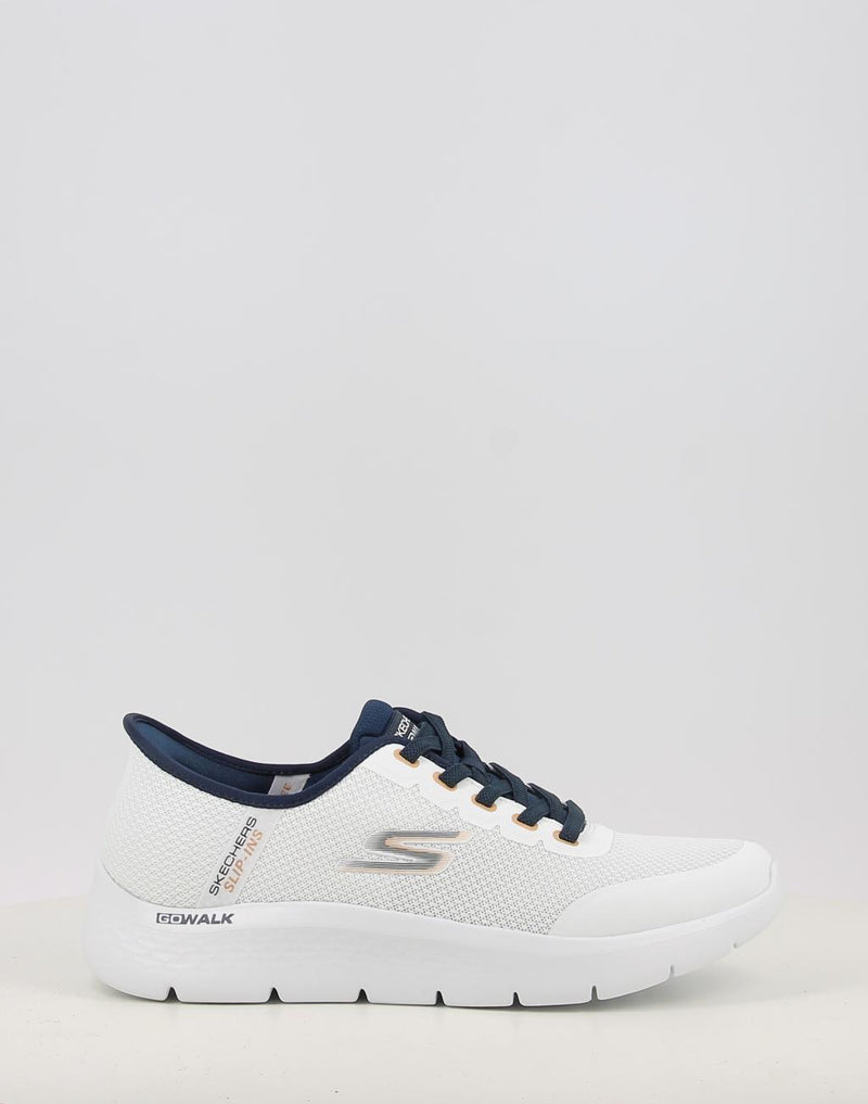 Sneaker SKECHERS SLIP-INS: GO WALK FLEX - NETRO 216332 bianco